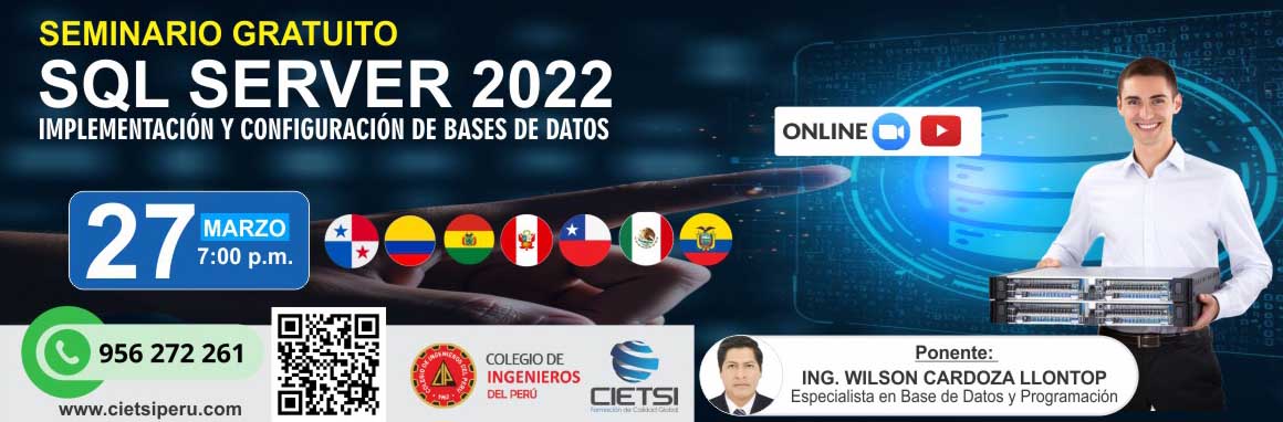 seminario gratuito implementaciOn y configuraciOn de bases de datos con sql server 2022